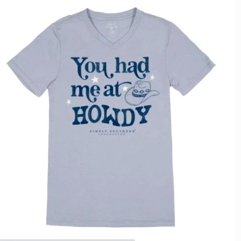 SIMPLY SOUTHERN "YOU HAD ME AT HOWDY" TEE